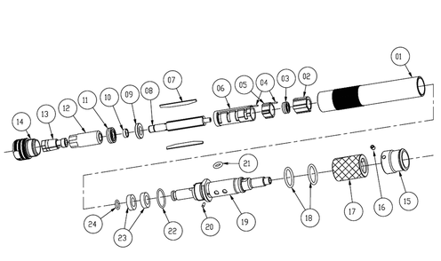 Part Location Diagram of 2050548473 Chicago Pneumatic Hose Kit